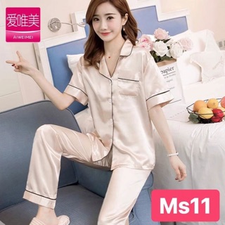 bộ lụa mặc nhà(thu)