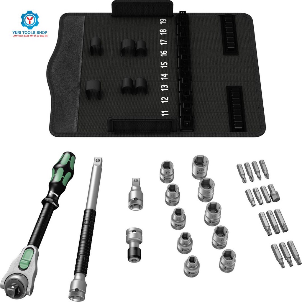 Bộ Dụng Cụ Wera - Zyklop Speed Socket Set, 1/2" Drive - 05004076001