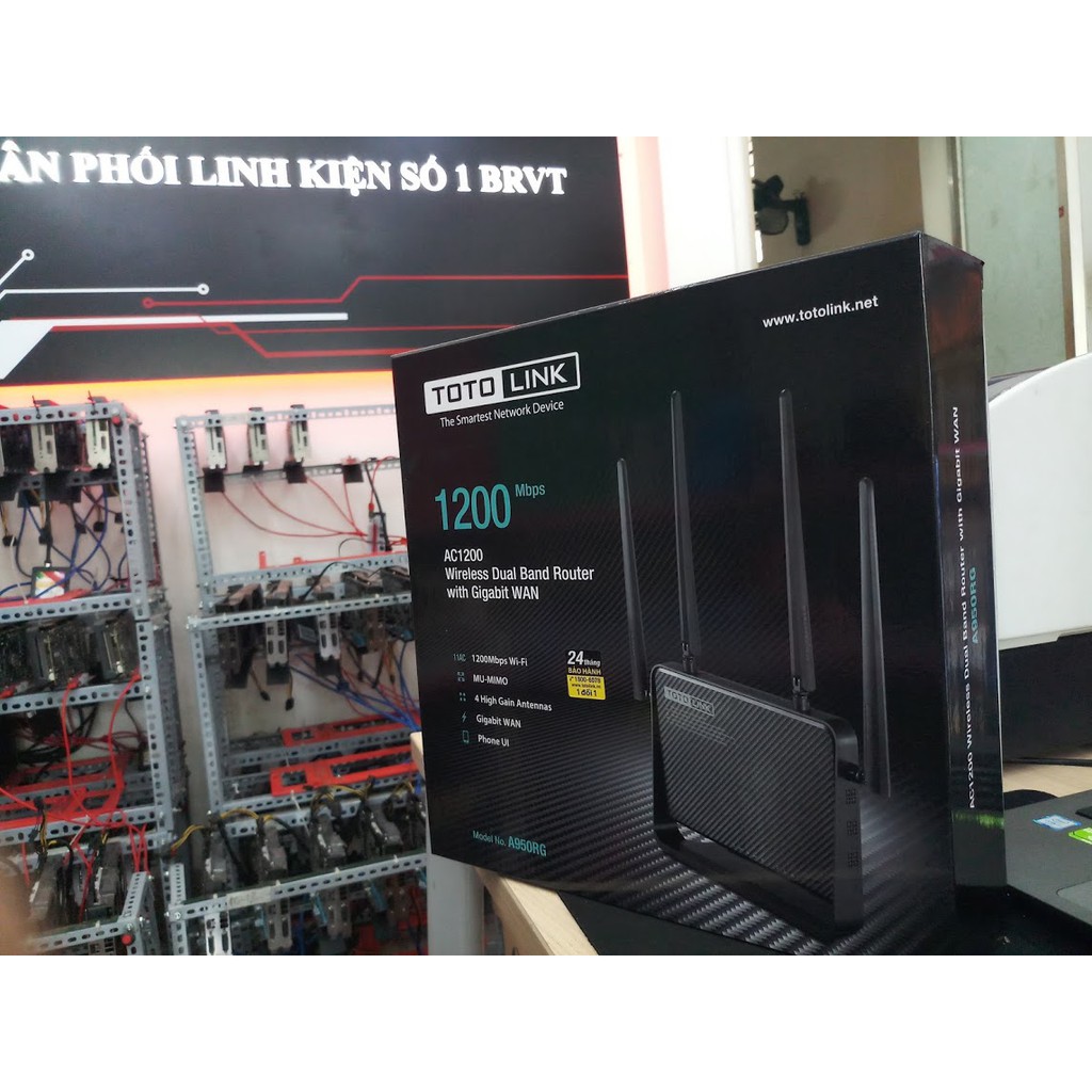 Wifi Totolink A950RG Router Wi-Fi băng tần kép AC1200 (  Gamer LOL Mobile )