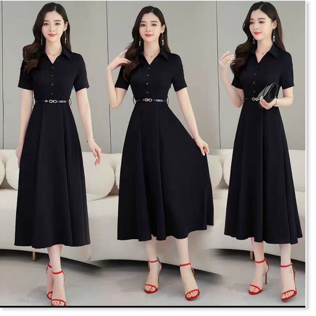 Đầm Cotton lạnh kèm nịt tôn dáng , thanh lịch cho các nàng KHÁNH AN STORE