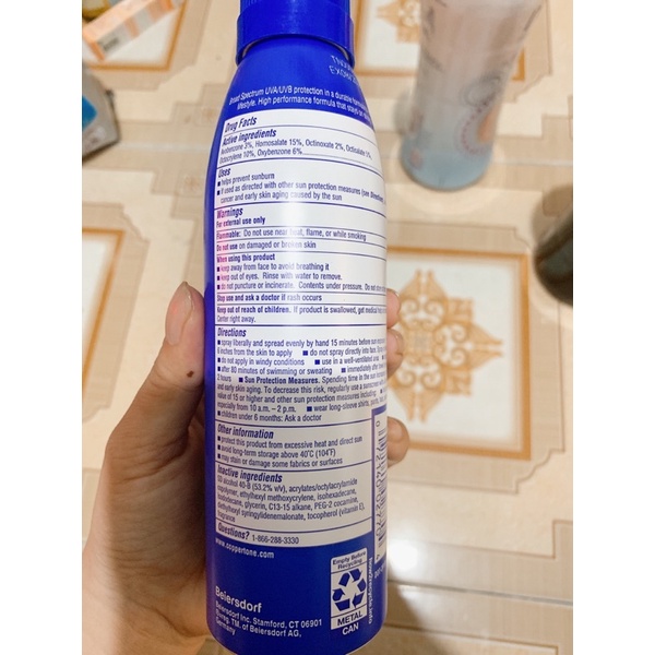 kem chống nắng coppertone dạng xịt 156g