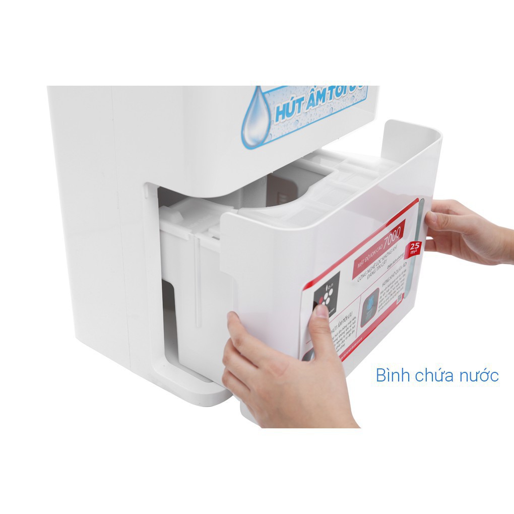 Máy hút ẩm lọc không khí tạo ion Sharp DW-D12A-W Diện tích sử dụng 25m2 - Bảo hành chính hãng 12 Tháng