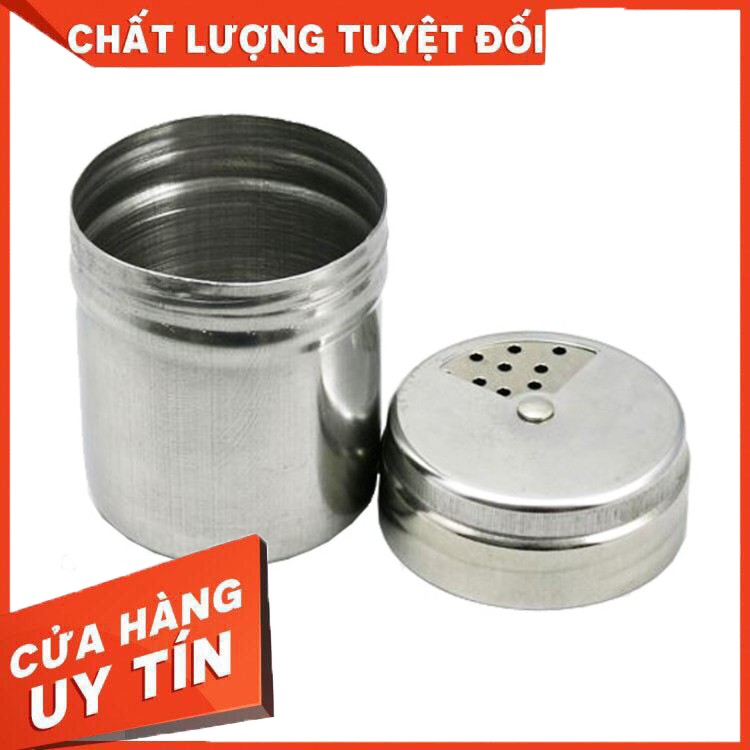 bán hàng sỉ lẻ Lọ đựng tăm, hũ hạt tiêu bằng inox 304 hàng  chuẩn đẹp dễ dùng