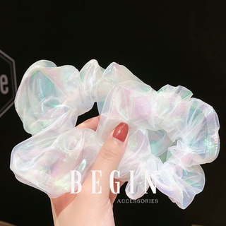 Cột Tóc Scrunchies Hologram Mẹ và Bé, Scrunchie Lưới