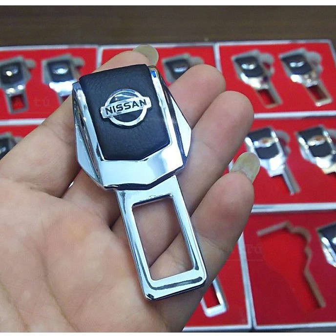 Chốt Dây An Toàn, Chốt Đai Ngắt Chuông Ô Tô Bọc Da Loại Xịn Có Logo Hãng Xe - Lẻ 1 Chiếc - Auto Bảo Lộc