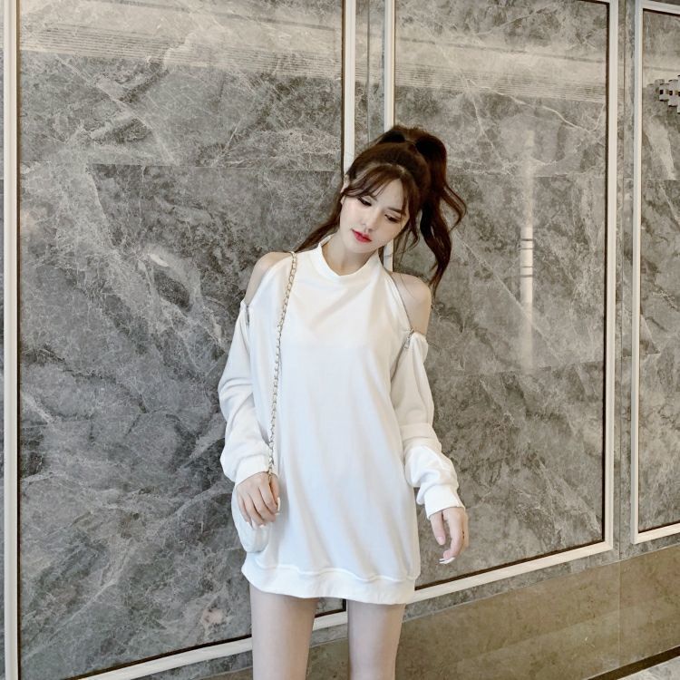 Áo sweater cổ tròn tay dài có khóa kéo thời trang Hàn Quốc | BigBuy360 - bigbuy360.vn
