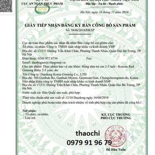 Nước Hồng Sâm Baby Hàn Quốc