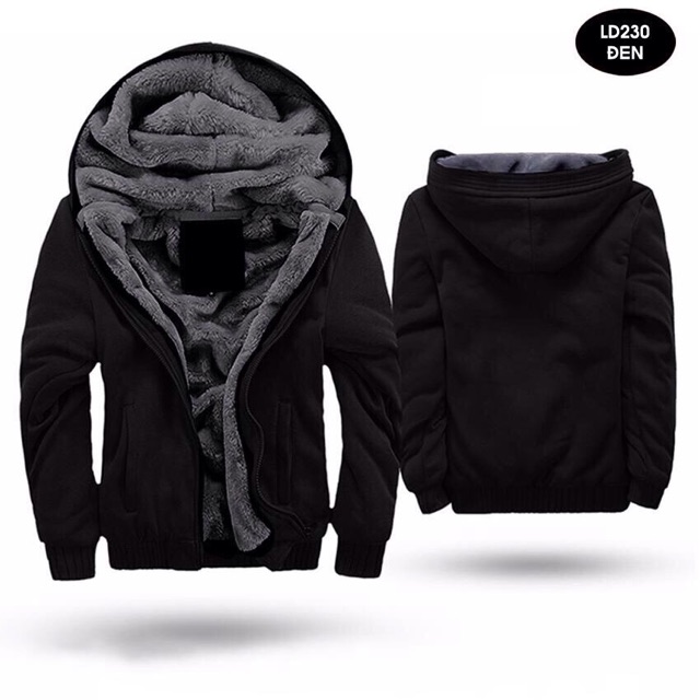 Áo khoác nỉ lót lông thời trang nam nữ siêu ấm có 4 màu có size lớn cho người trên 80kg | BigBuy360 - bigbuy360.vn