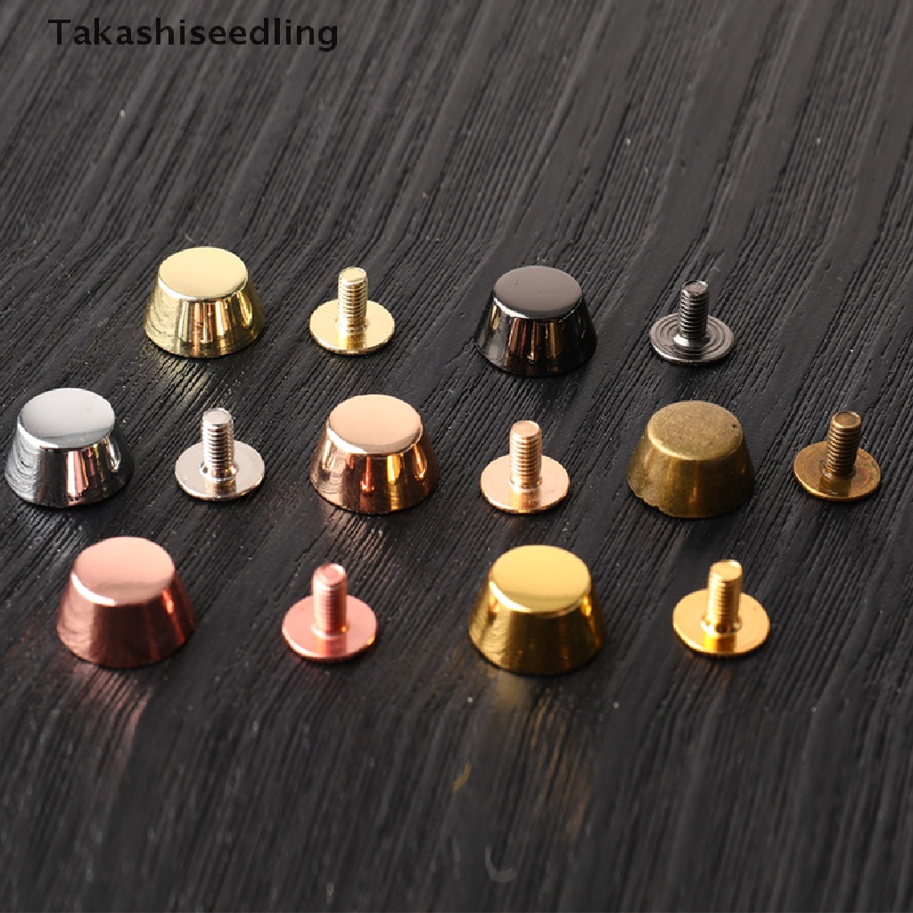 Set 4 Đinh Tán Hình Xô Bằng Kim Loại Chuyên Dụng Cho Đồ Da