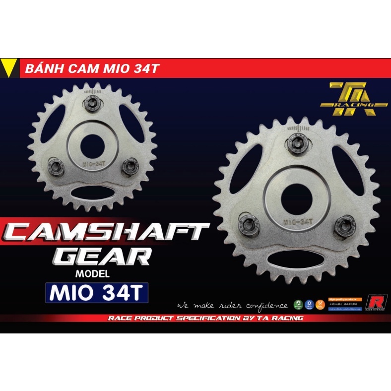 Bánh Cam Tăng Chỉnh Dream, Wave S110, Winner, Sonic, Raider, Satria, SH, Vario MIO Exciter 135 150 155 TA Racing