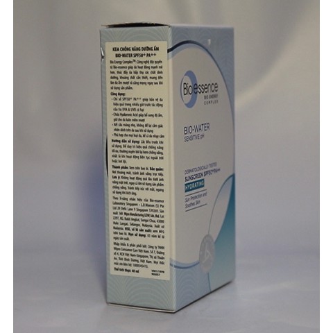 Kem Chống Nắng Dưỡng Ẩm Bio Essence Biore-Water Sunscreen Spf 50+ Pa++ (Hydrating) 40Ml  