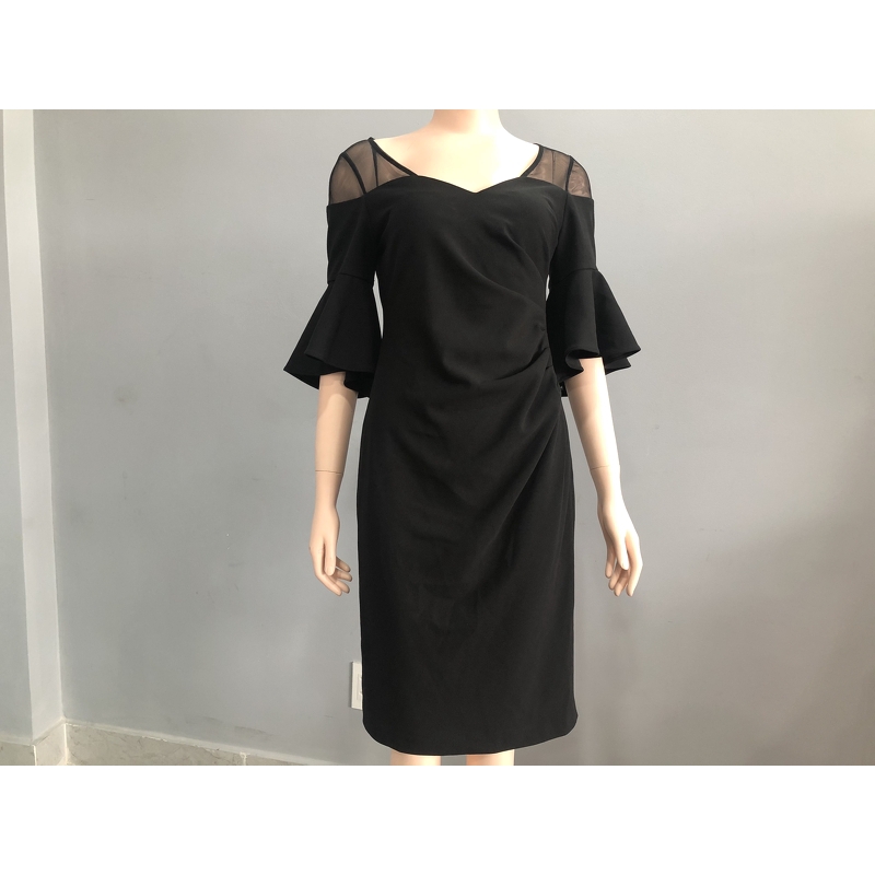 ĐẦM BODY ĐEN TAY LOE