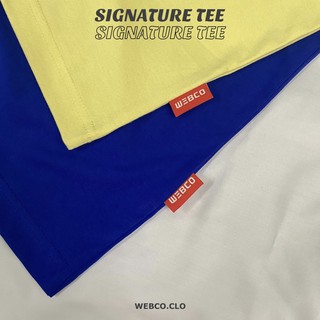 SIGNATURE TEE - INDIGO - áo thun WEBCO basic màu xanh bích