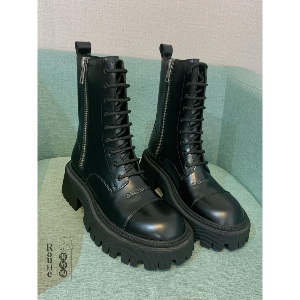 Giày Bốt Martin Da Cá Tính Trẻ Trung Thời Trang 2021