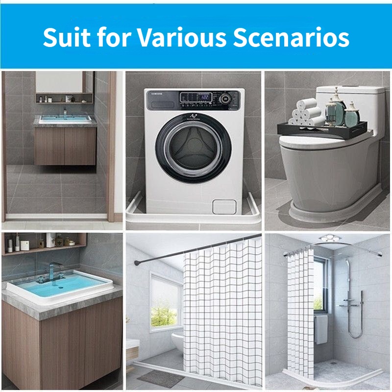 Dải Chặn Bồn Rửa Bằng Silicone Chống Trượt Chống Nước Tự Dính Có Thể Uốn Cong Cho Nhà Bếp Nhà Tắm