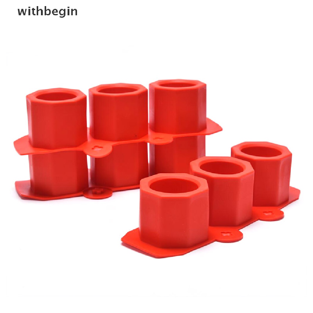 【WIT】 3 Cavity Silicone Pot Mold Clay Concrete Succulent Flower Cement Pot Cup Mould .