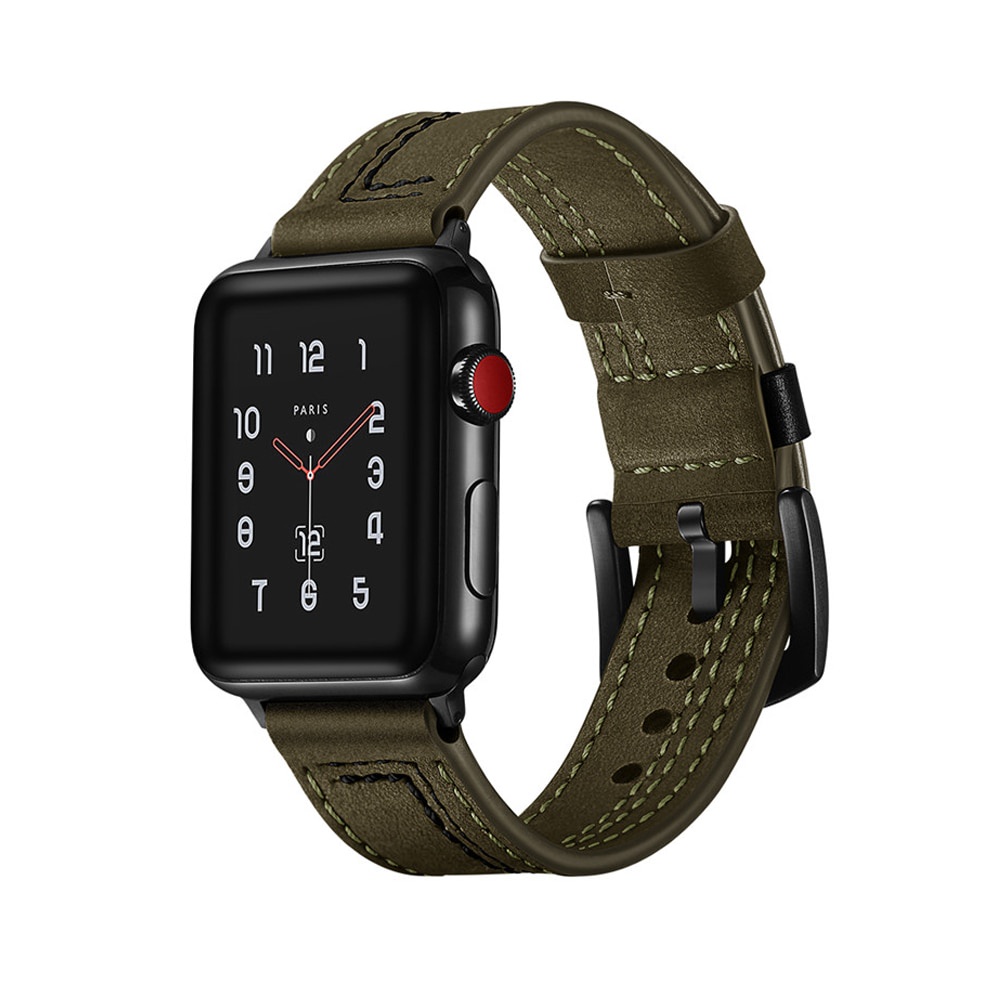 Dây đeo bằng da 45mm/41mm 44mm/40mm 42mm/38mm thích hợp cho đồng hồ thông minh apple watch series 4 3 5 se 6 7