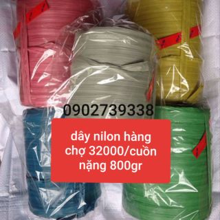 Dây nilon ống chỉ màu ngẫu nhiên 1 cuồn 800gr
