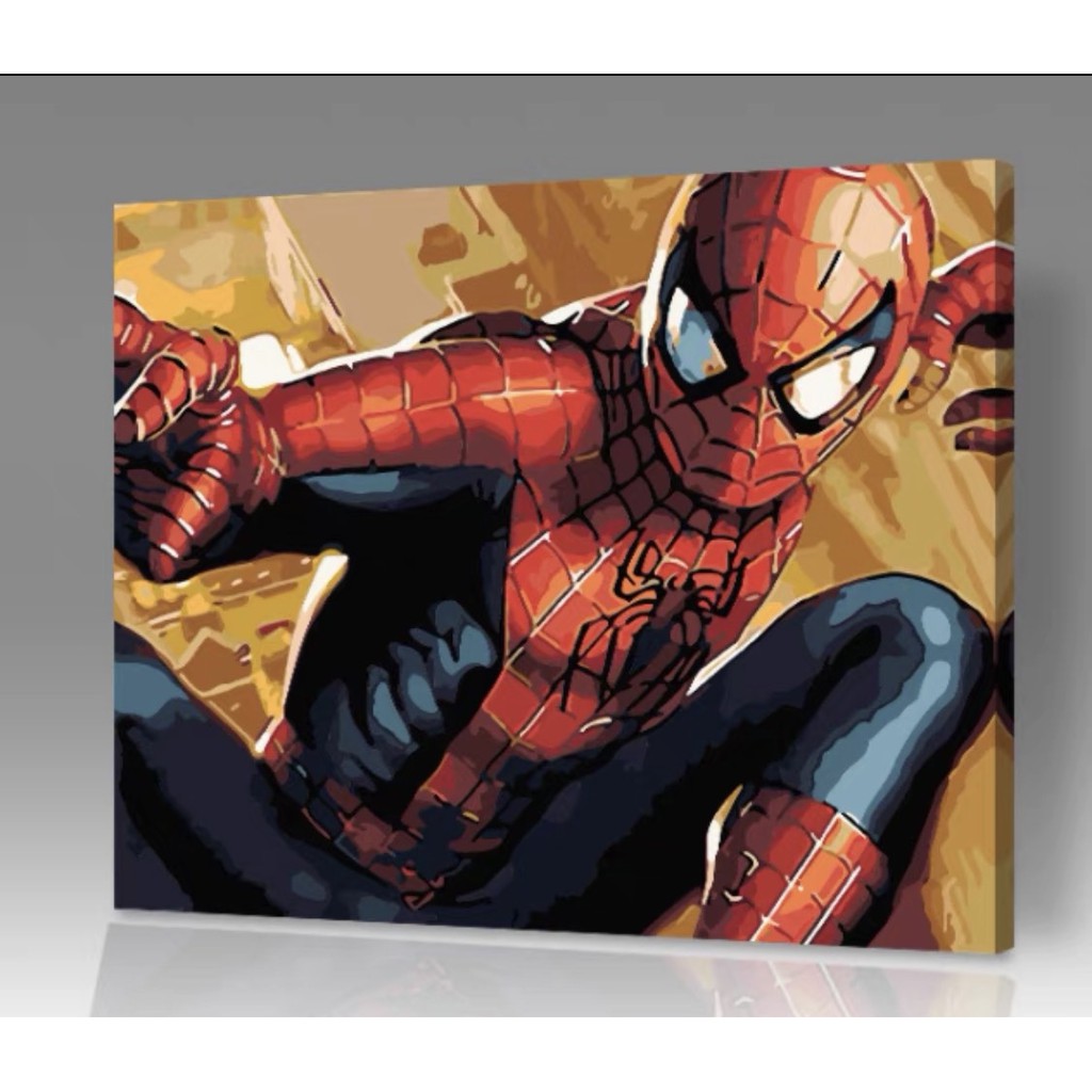 (Giá Xưởng) Tranh Canvas treo tường phòng khách, tranh Siêu anh hùng Marvel, tranh Spider Man 01-08 (không khung)