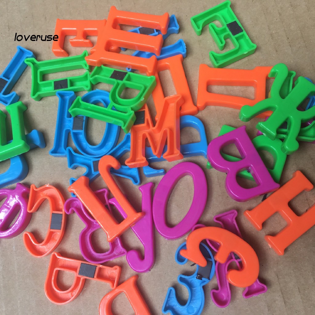 Bộ 33 mô hình chữ cái alphabet bằng nam châm thiết kế giáo dục cho trẻ em tiện lợi