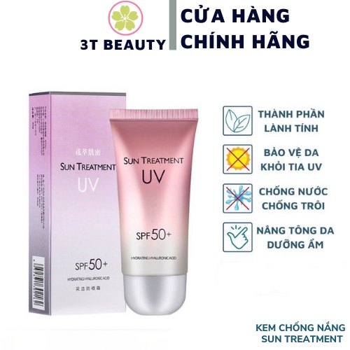 Kem chống nắng dưỡng trắng Hồng da Sun Treatment chính hãng nội địa Trung