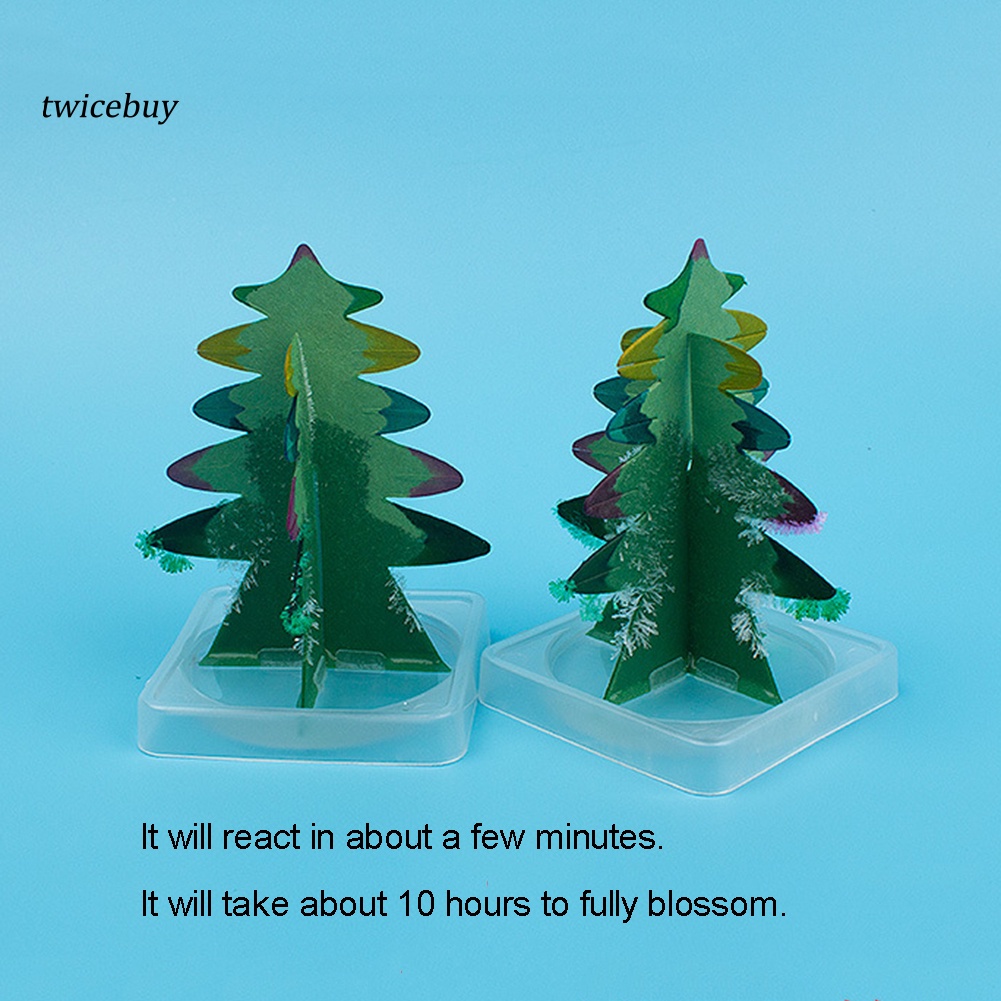 Đồ chơi cây thông giấy nở hoa DIY để bàn trang trí