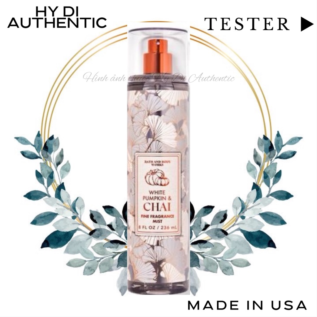 WHITE PUMPKIN CHAI - XỊT THƠM DƯỠNG THỂ BATH & BODY WORKS USA