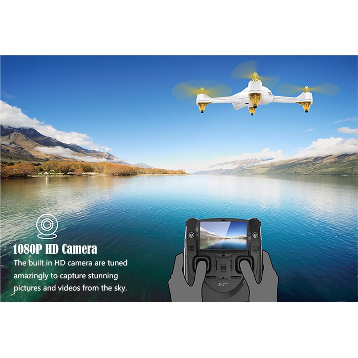 Flycam cao cấp Hubsan H501S có GPS, Tự quay về, Follow me, Camera HD 1080p