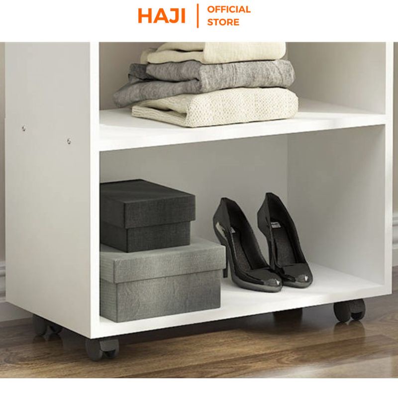 Tủ đồ đứng HAJI có bánh xe di chuyển tiện dụng phù hợp với mọi không gian A200