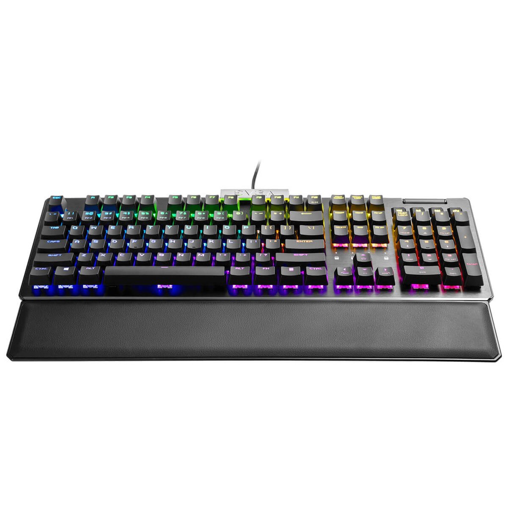 Bàn phím cơ Gaming EVGA Z15 Có kê tay – RGB Backlit LED, Hot Swappable Mechanical Kailh Speed Silver Switches
