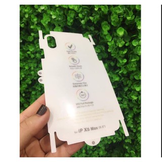 Miếng dán mặt lưng ppf dành cho iphone x/xs tặng ốp dẻo