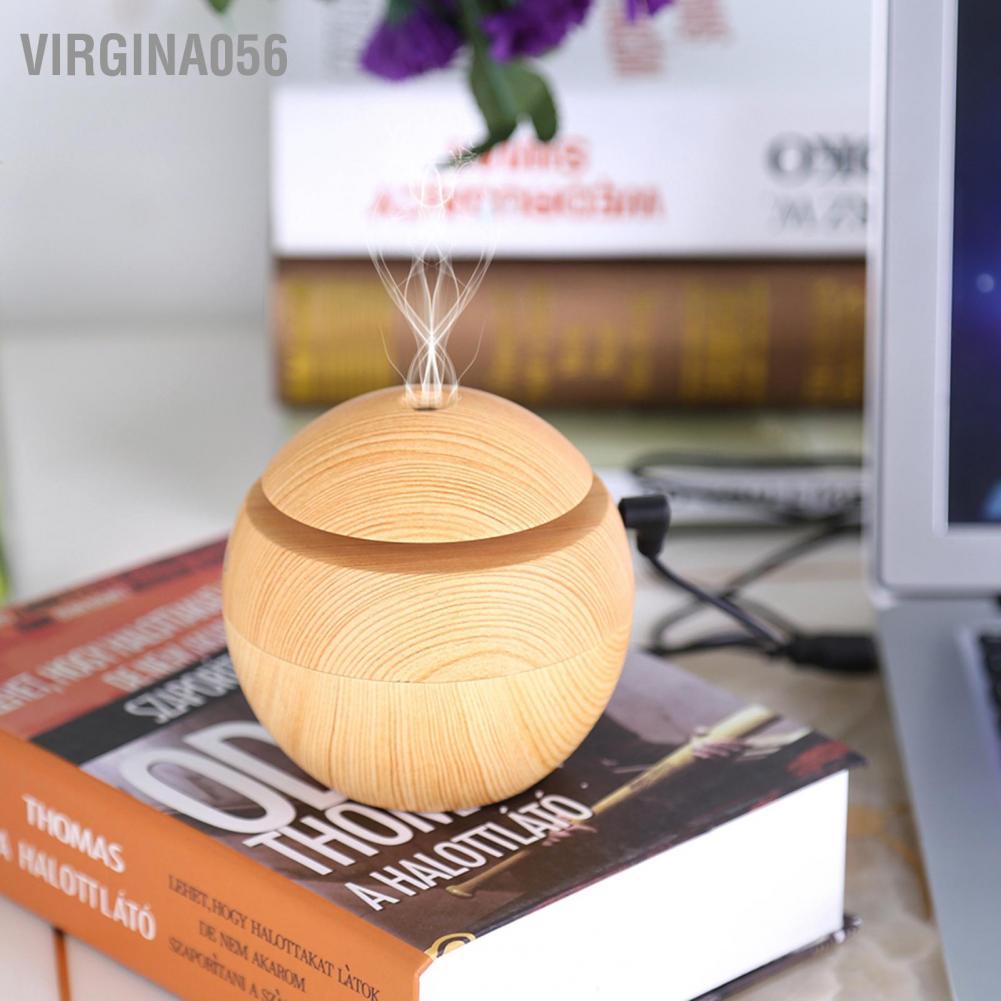Virgina056 USB Essential LED Touch Aroma Ultrasonic Humidifier Oil Diffuser Air Purifier