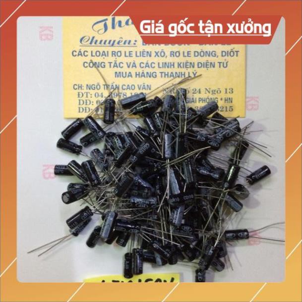 . Tụ hoá 4.7 M/50 v giá 100 chiếc ..