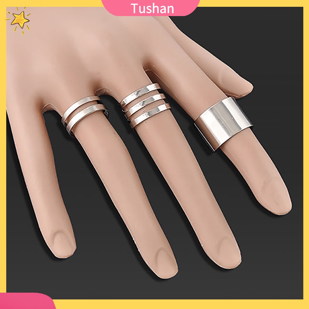 Bộ 3 nhẫn hở đeo khớp ngón tay phong cách Giáng Sinh hợp thời trang cho nữ