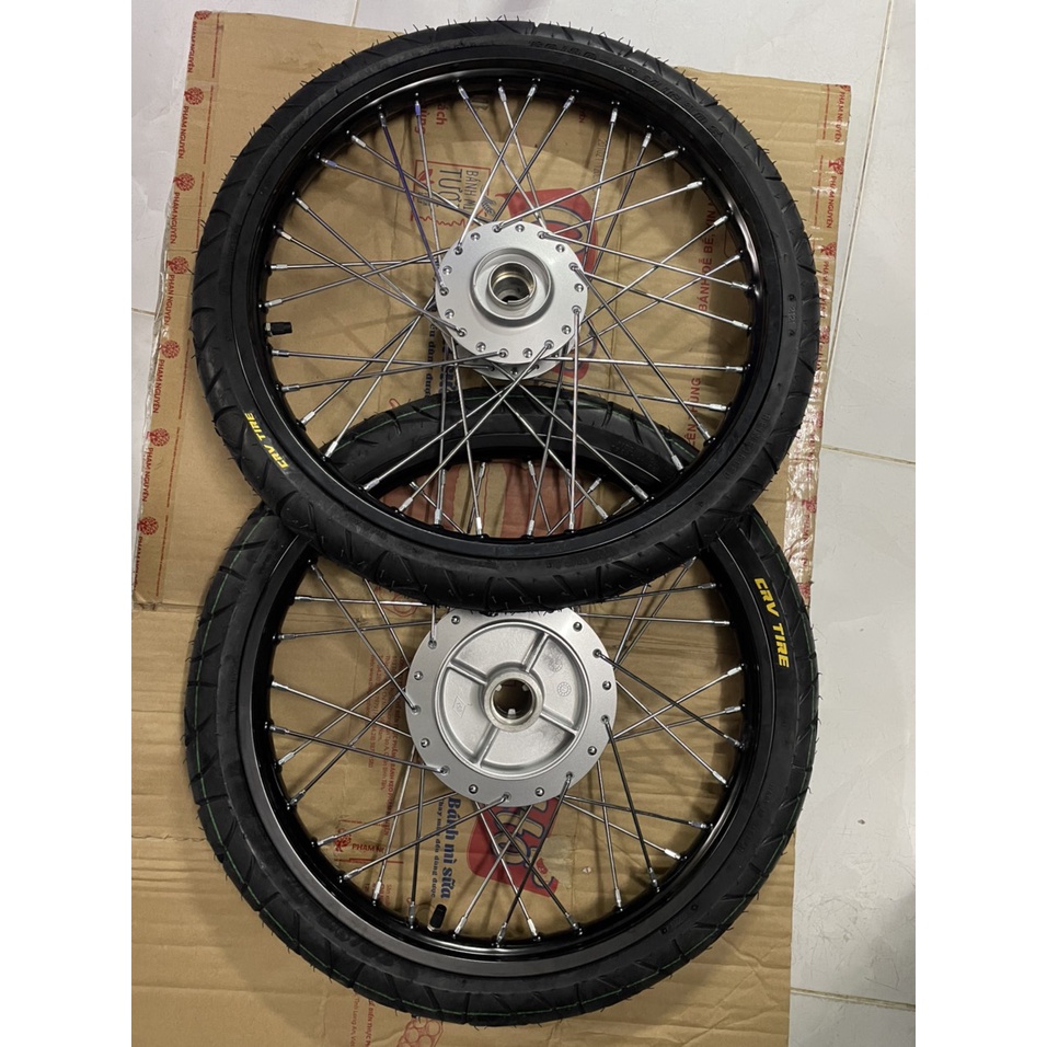 Bộ CDN dành cho Sirius và exciter 2010 căm osaka đùm bạc niềng nhôm đen solute full vỏ ruột 60/70 và 70/90