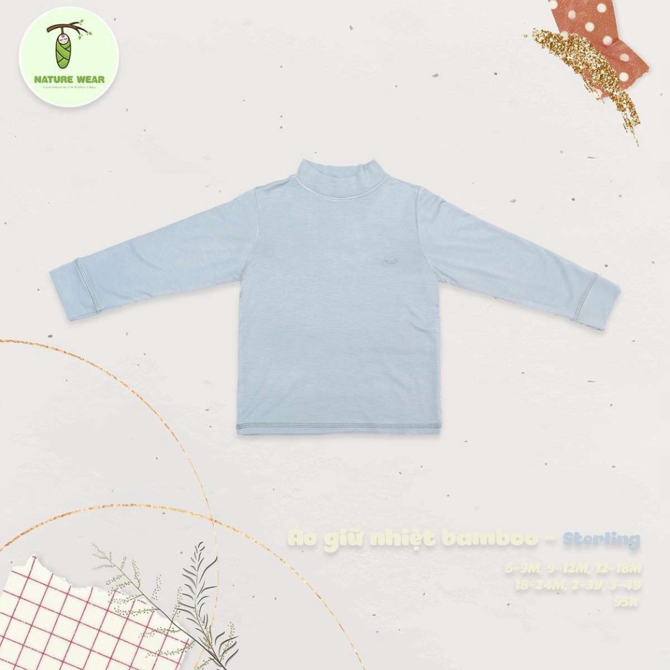 Áo giữ nhiệt trẻ em sợi tre chính hãng Nature Wear