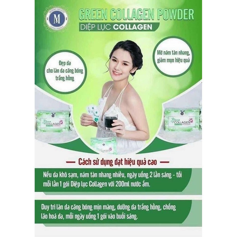 chính hãng🥬diệp lục collagen uống đẹp da hộp gồm 30 gói từ rau xanh🥦🥬 | BigBuy360 - bigbuy360.vn