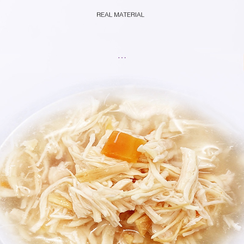 Súp thưởng cho mèo Hipipet MASTY gà xé thơm ngon béo ngậy giàu taurin vị gà -90gr