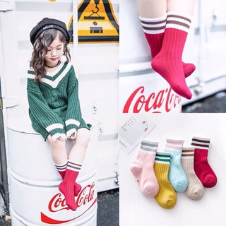 Set 10 đôi Tât chú hươu cho bé , tất cao cổ kẻ cho bé