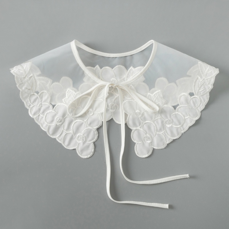 Cổ Áo Giả Hán Phục Đính Ngọc Trai Có Thể Tháo Rời Cho Nữ