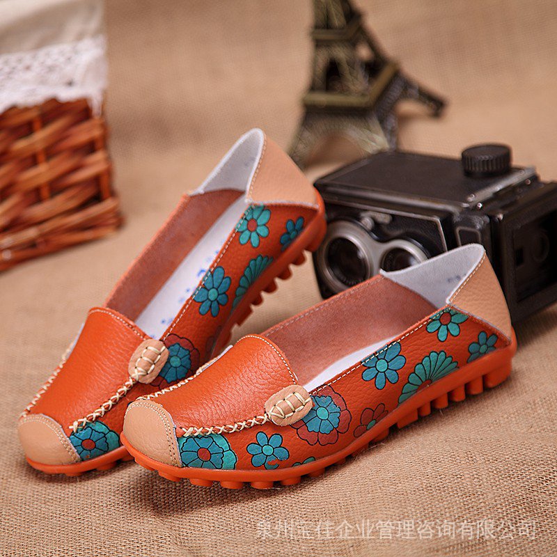 Factory Outlet women's casual slip-on loafers shoes flat easy for work lightweight nurse shoes big size 35-44 QgHV