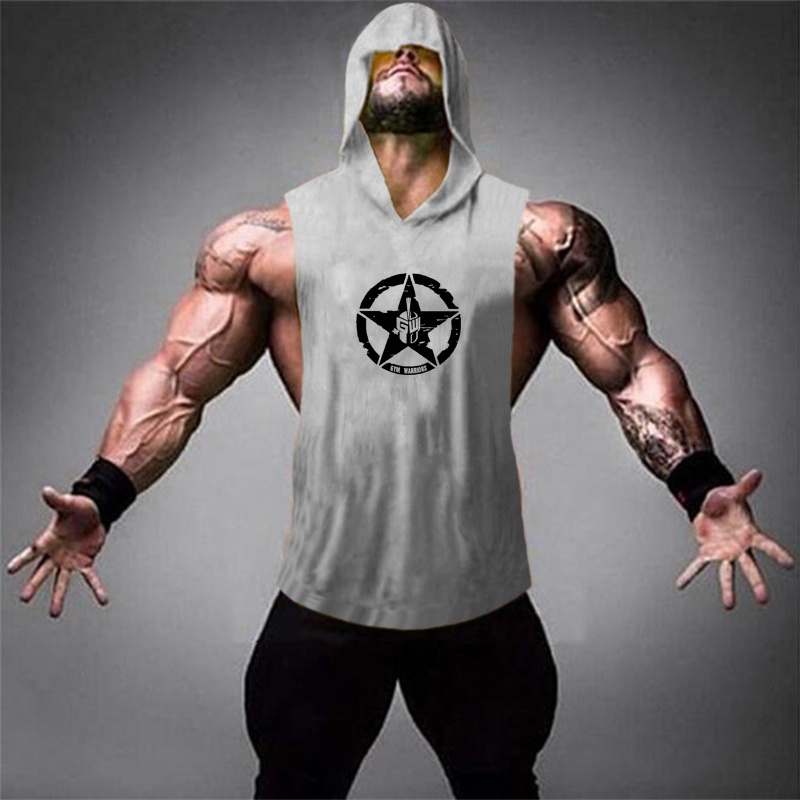 Áo Thun Ba Lỗ Có Mũ Trùm Đầu Thời Trang Mới Cho Nam