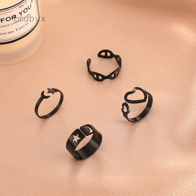 Tmdbyx Bộ Nhẫn Đeo Khớp Ngón Tay Nhiều Màu Sắc Họa Tiết Mặt Trăng Phong Cách Bohemian Cổ Điển Dành Cho Nữ