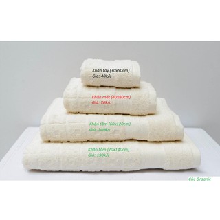 Khăn tay hữu cơ Mollis 30x50cm (1 chiếc) - màu ngẫu nhiên