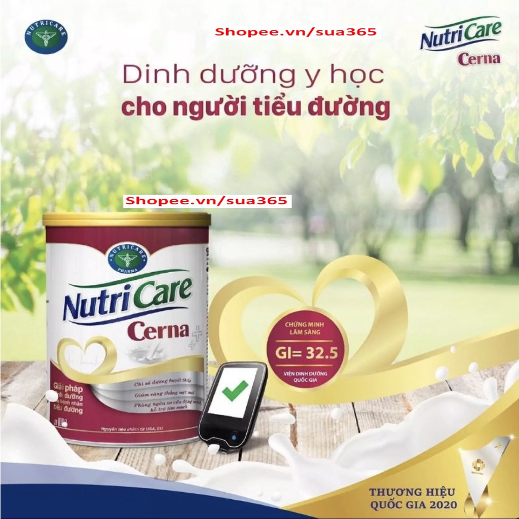 Sữa Nutricare Cerna_900g - Sữa Tiểu Đường - Date Luôn Mới