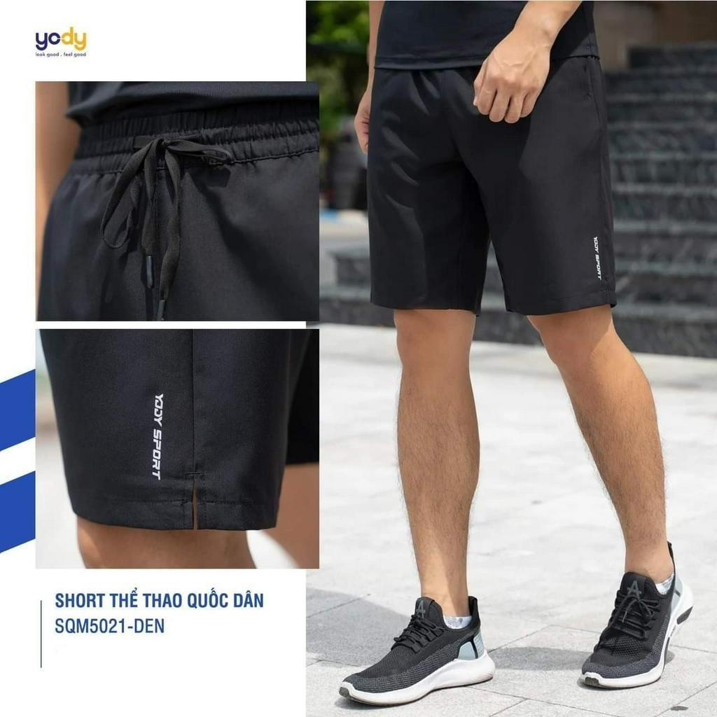 Quần Đùi Thể Thao, Quần Short Nam YODY Túi Chéo Chất Vải Gió Giãn Mềm Mát Co Giãn Vận Động Thoải Mái