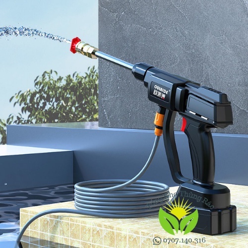 Máy rửa xe dùng pin 20.000mah, sung rửa xe sạc pin đa chức năng áp lực mạnh/tiện lợi
