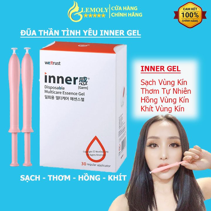 Đũa Thần Inner Gel Đũa Phụ Khoa Chính Hãng Thơm Hồng Se Khít Vùng Kín Que Dùng Thử