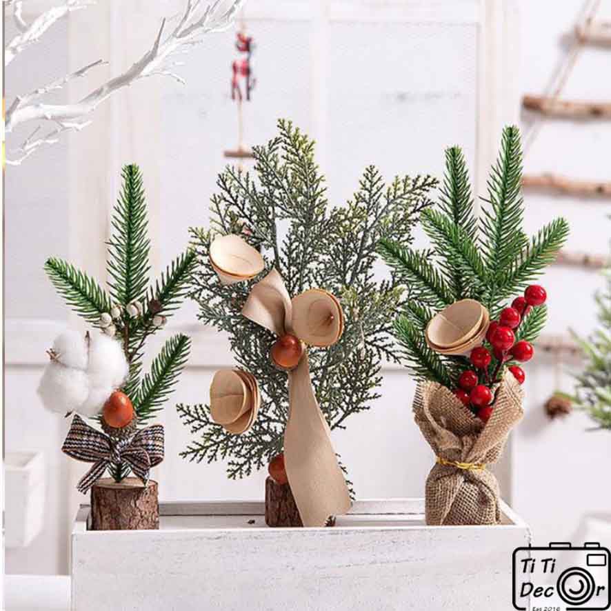 Cây thông trang trí Noel, nhà cửa, cửa hàng, decor chụp ảnh - TiTi Decor