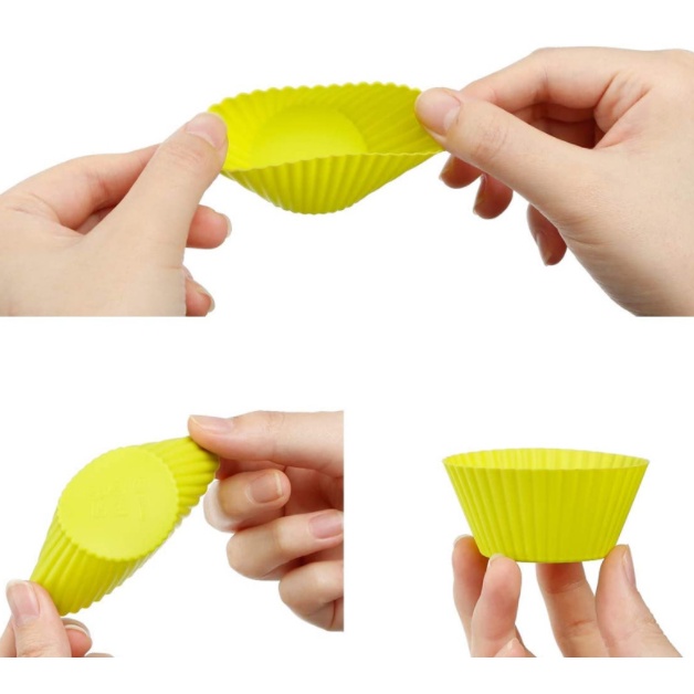 Khuôn bánh muffin silicon đường kính 7cm Duashop